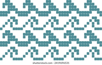 Seamless wave Pattern geometric crochet and knitting patterns are traditional. pixel art, Aztec-style. design for texture, fabric, clothing, wrapping, decoration, rugs, carpet, bag