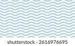 Seamless Wave Pattern, Hand drawn water sea vector background. Wavy beach print, curly grunge paint lines, 