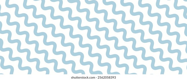 Seamless Wave Pattern, Hand drawn water sea vector background. Wavy beach print, curly grunge paint lines, 