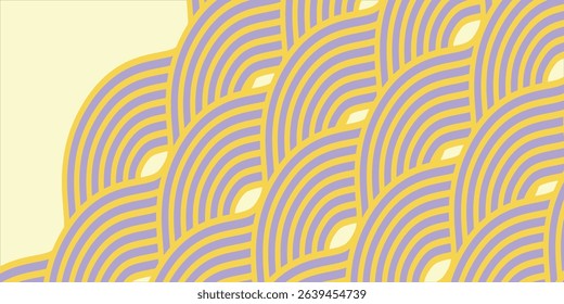 Seamless Wave Pattern, Hand drawn water sea vector background.