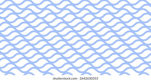 Seamless Wave Pattern, Hand drawn water sea vector background. Wavy beach print, curly grunge paint lines, eps 10.