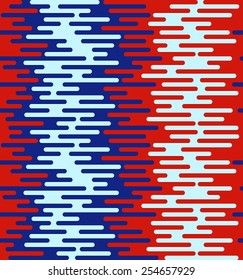 seamless wave pattern in red-blue color