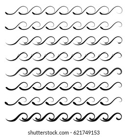 Seamless Wave Pattern Set