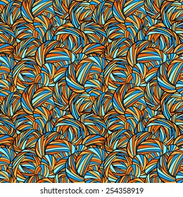 Seamless wave pattern, vector illustration
