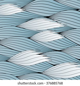Seamless Wave Pattern - Vector Illustration