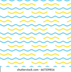 Seamless wave pattern. Vector illustration.