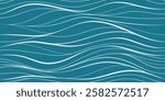 Seamless wave pattern. Water waves. Wavy lines
