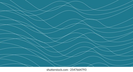 Seamless wave pattern. Water waves. vector eps 10
