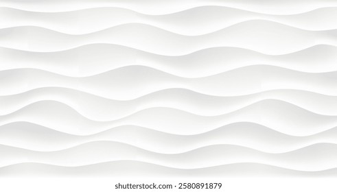 Seamless wave pattern. Water waves. Wavy lines