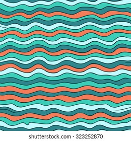 Seamless wave pattern, waves background. Can be used for wallpaper, pattern fills, web page background,surface textures.