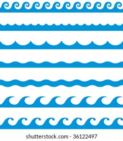 Seamless wave patterns (Vector)