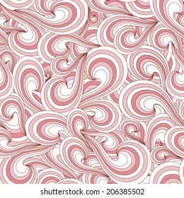 Seamless wave pink background