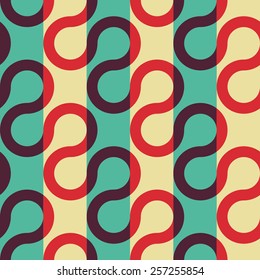 Seamless Wave and Stripe Pattern. Vector Regular Texture