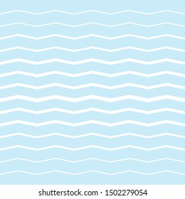 Seamless wave stripes pattern background vector illustration. Abstract striped template. Blue pastel colored. Design use for wallpaper, textile, postcard and more.