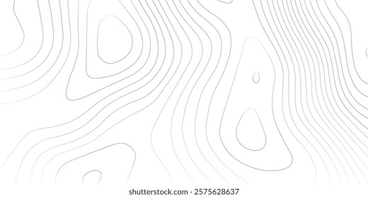 seamless wave topography map pattern camping grid cartography diagram black and white geometric carve wave line. abstract landscape topography line map wavy texture design background.
