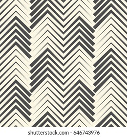 Seamless Wave Wallpaper. Minimal Zigzag Graphic Design. Stylish Geometric Pattern