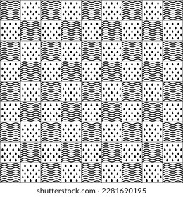 Patrón de diseño de olas y caídas de agua sin foco. Se utiliza para el diseño de superficies, tejidos, textiles.