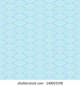 Seamless Waves Abstract Pattern