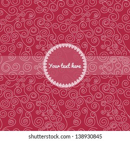 Seamless Waves or curls pattern. Fashionable modern wallpaper or textile