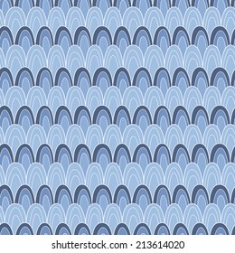 Seamless waves pattern. EPS 10. No transparency. No gradients.