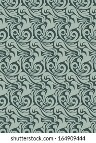 Seamless Waves Pattern repeat swirl Curl Fashion Wallpaper