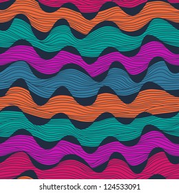 Seamless waves texture,wavy background. Copy that square to the side and you'll get seamlessly tiling pattern which gives the resulting image the ability to be repeated or tiled without visible seams.