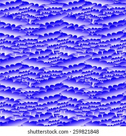 Seamless wavy abstract blue background for your design