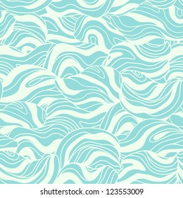 Seamless wavy abstract pattern. Template for design and decoration textile, backgrounds, wrapping paper