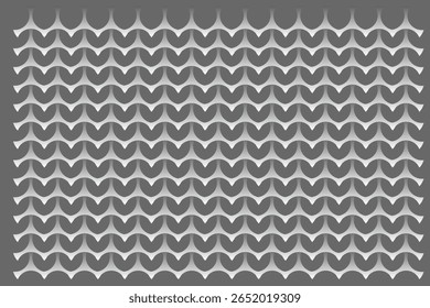 Una textura abstracta ondulada sin costuras con un patrón repetitivo en forma de V con una ilusión tridimensional. El sombreado de degradado suave crea una sutil profundidad y movimiento, dando al diseño un aspecto moderno 