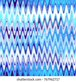 Seamless Wavy Background. Fashion Print Design with Zigzag Brush Strokes. Textile Design, Ad Zigzag Marine Background. Holiday Seamless Wavy Striped Seamless Pattern.