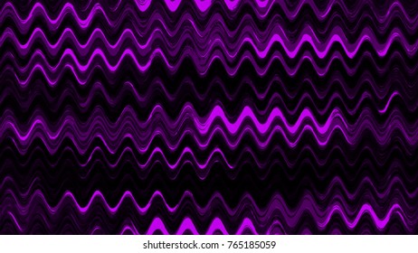 Seamless Wavy Background. Fashion Zigzag Texture with Brush Strokes. Textile Design, Ad Zigzag Background. Holiday Seamless Wavy Striped Seamless Pattern.