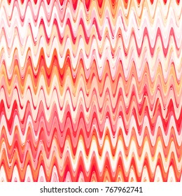 Seamless Wavy Background. Fashion Zigzag Texture with Brush Strokes. Textile Design, Ad Zigzag Background. Holiday Seamless Wavy Striped Seamless Pattern.