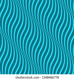 Seamless wavy background. Illusion of motion. Liquid shaped lines pattern.