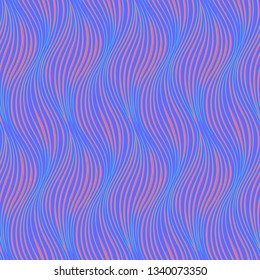 Seamless wavy background texture. Interior wall or wallpaper decoration. 3D waves or zig zag seamless pattern. Vector  background of abstract waves and ripples