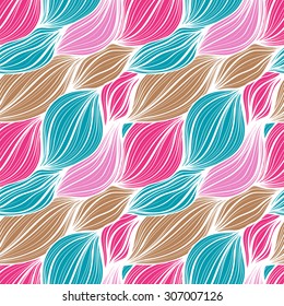 Seamless wavy bright multicolored background