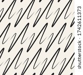 seamless wavy curved lines pattern. geometric vector background