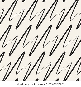seamless wavy curved lines pattern. geometric vector background
