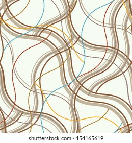 Seamless wavy diagonal stripes on a white background