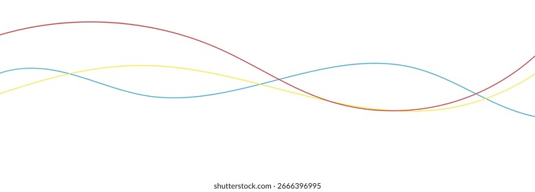 Patrón de línea ondulada sin fisuras con curvas abstractas garabatos en un diseño de meneo psicodélico. Ilustración vectorial plana aislada sobre fondo blanco. Ilustración vectorial. en EPS 10.