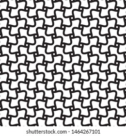 Seamless wavy line pattern vector illustration