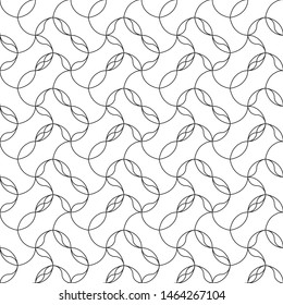 Seamless wavy line pattern vector illustration