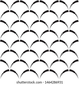 Seamless wavy line pattern vector illustration