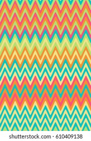Seamless wavy lines background with stripes of fresh colors