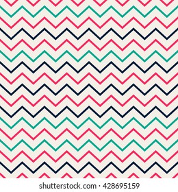 Seamless wavy lines background. Vector repeating texture.