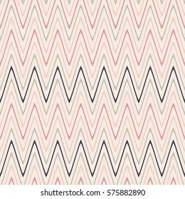 Seamless wavy lines pattern with beige background