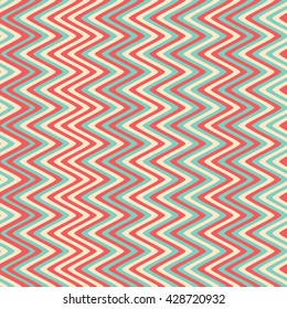Seamless wavy lines pattern. Vector repeating texture.