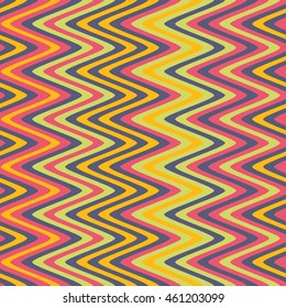 Seamless wavy lines pattern. Vector repeating texture.