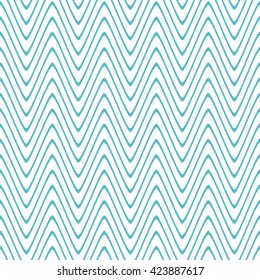 Seamless wavy lines pattern with white background