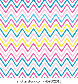 Seamless wavy lines pattern with white background