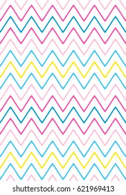 Seamless wavy lines pattern with white background. Vector repeating texture.